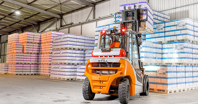 Dieselstapler im Einsatz